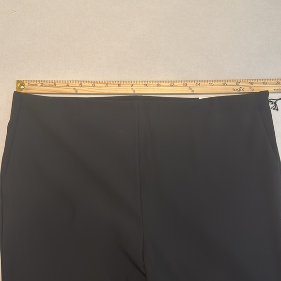 NWT Ann Taylor The Side Zip Ankle Pant in Bi-Stretch Black Size 16 - Picture 5 of 10